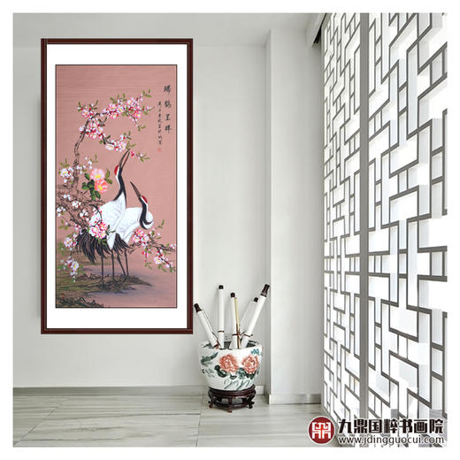 李兆生《瑞鹤呈祥》68*138cm 花鸟竖幅作品 画室/玄关挂画 商品图2