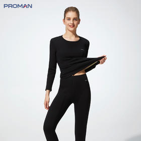 豪门女士圆领保暖内衣套装加绒加厚中老年防寒套装冬季女