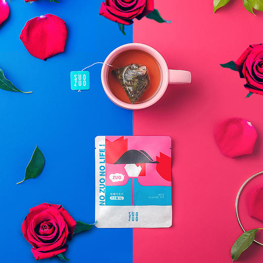 SUOZUO所作玫瑰乌龙茶小袋装三角包袋泡组合花草茶女生美容茶冷萃 商品图2