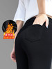 爆99！【女明星本命裤 】细长直玻尿酸润肤裤万能搭加绒弹力小黑裤高腰显瘦修身打底裤外穿H223060758 商品缩略图10