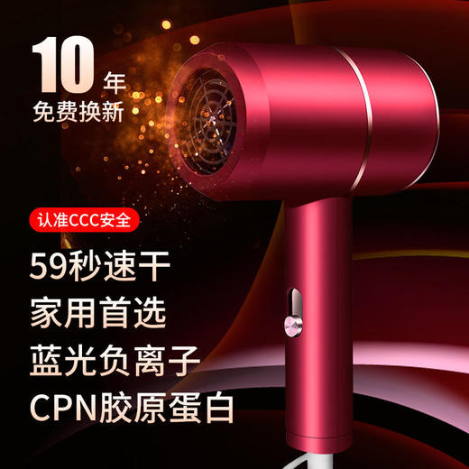 电吹风机家用理发店大小功率负离子宿舍用学生不伤发电吹风网红款 商品图1