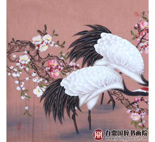 李兆生《梅鹤共年华》68*138cm 花鸟横幅作品 茶室/书房挂画 商品图4