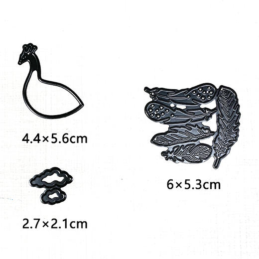 【Papus纸艺】孔雀开屏刀模组 商品图3