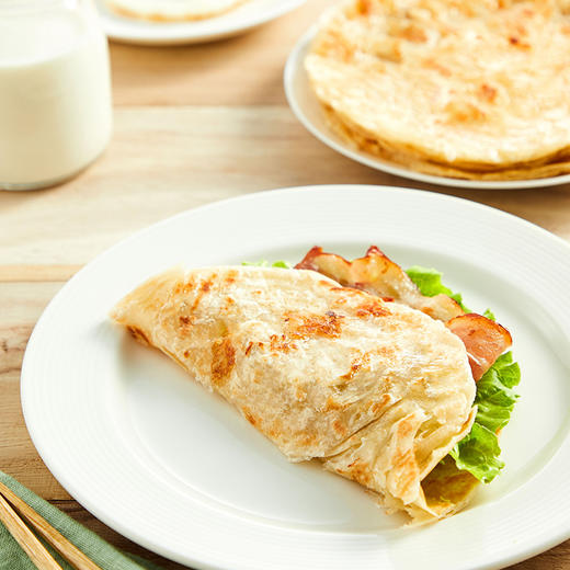 思念 台湾风味手抓饼 奶香芝士口味 900g 10片 方便菜 早餐食材 免油饼皮 卷饼 煎饼 商品图3