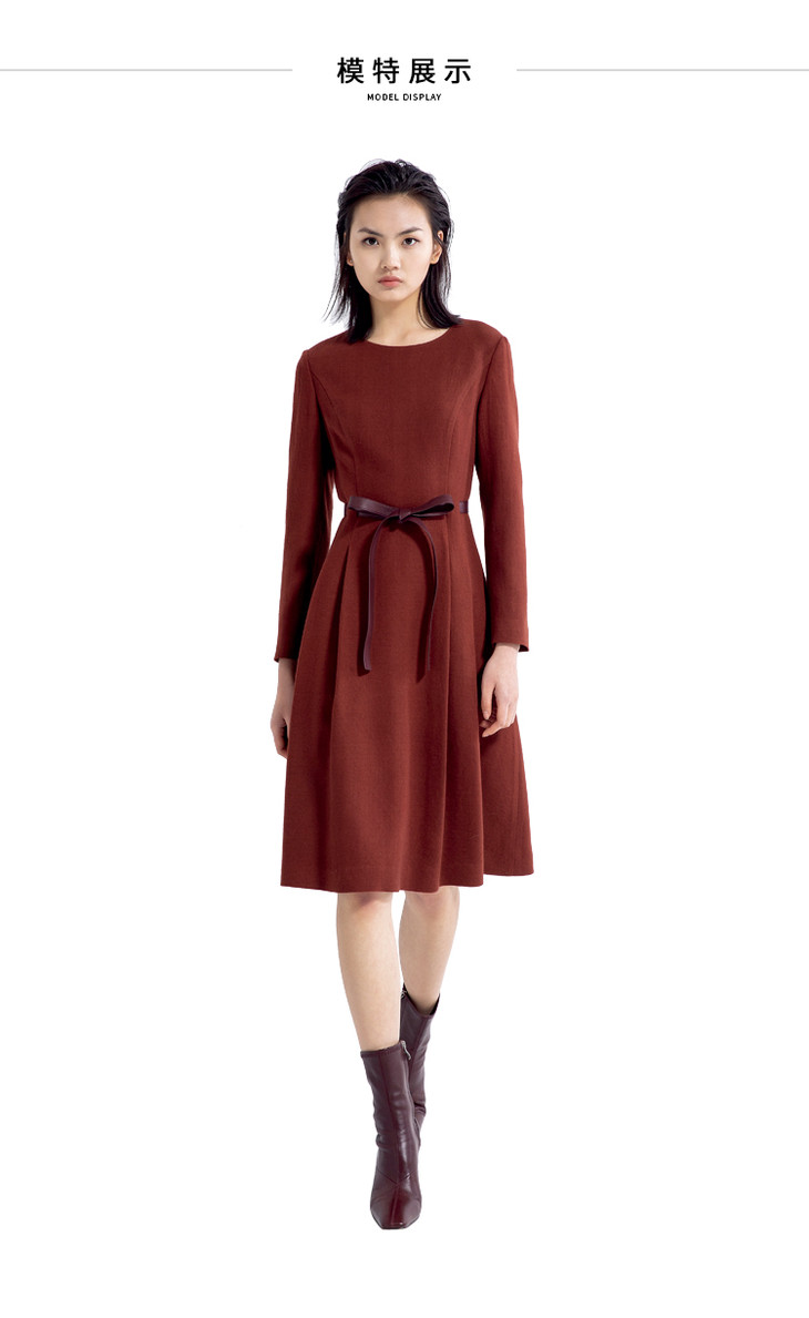 卡莉朵拉砖红色连衣裙c22d7566
