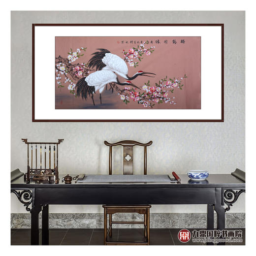 李兆生《梅鹤因缘》68*138cm 花鸟横幅作品 茶室/书房挂画 商品图2