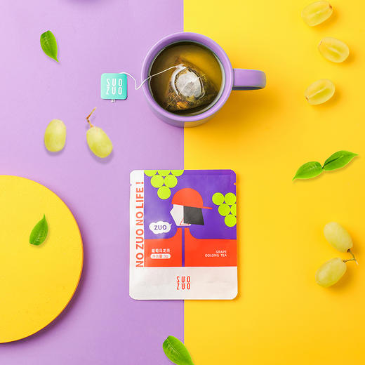 SUOZUO所作 葡萄乌龙茶办公水果粒茶三角包组合袋泡花草茶美容茶 商品图1