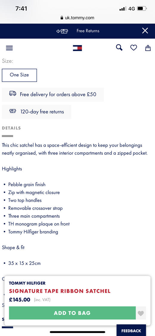 Tommy Hilfiger新款大号手提单肩女包 商品图5