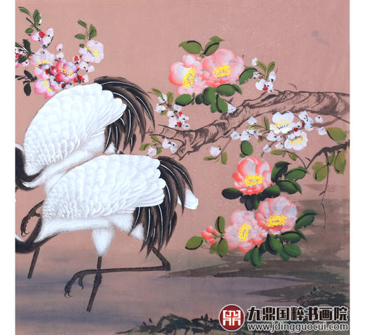 李兆生《鹤寿图》68*138cm 花鸟横幅作品 茶室/书房挂画 商品图5