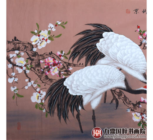 李兆生《梅鹤因缘》68*138cm 花鸟横幅作品 茶室/书房挂画 商品图4