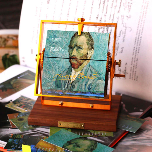 日历馆：联邦走马机械日历2021年手摇历名画莫奈浮世绘企业定制团购 商品图4