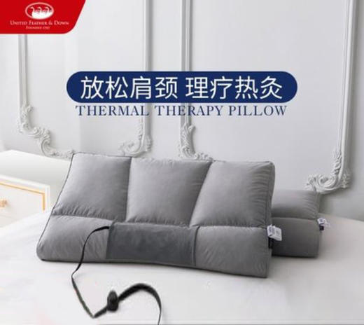 UFD美国羽绒枕暖疗枕头助睡眠护颈枕改善颈椎专用颈椎枕单人 商品图0