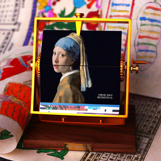 日历馆：联邦走马机械日历2021年手摇历名画莫奈浮世绘企业定制团购 商品图2