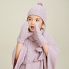 METTE羊绒世家童装100%山羊绒帽子2020秋冬女宝绞花针织保暖帽子 商品缩略图1
