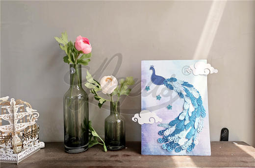 【Papus纸艺】孔雀开屏刀模组 商品图2