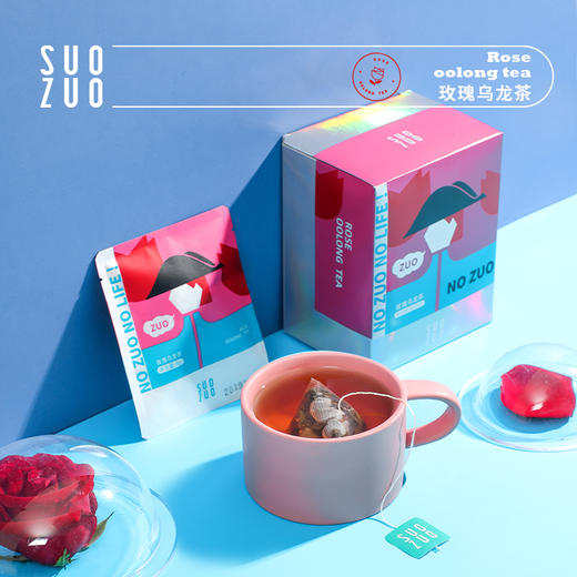 SUOZUO所作玫瑰乌龙茶小袋装三角包袋泡组合花草茶女生美容茶冷萃 商品图1