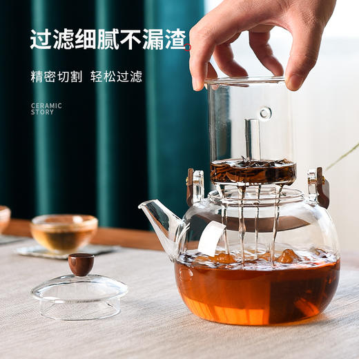 茶壶-煮茶壶-玻璃明禅壶（不带炉） 商品图6