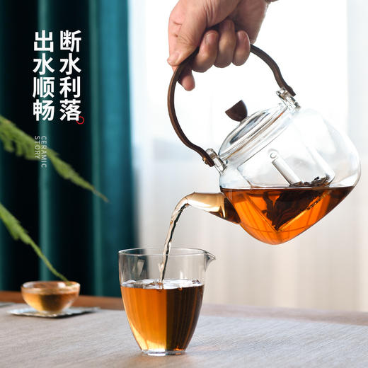 茶壶-煮茶壶-玻璃明禅壶（不带炉） 商品图7