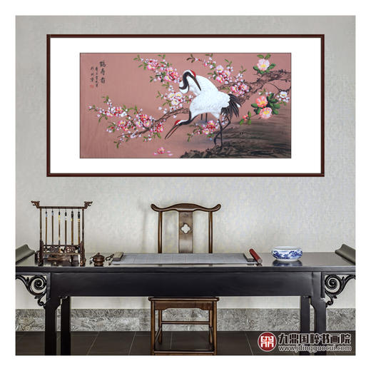 李兆生《鹤寿图》68*138cm 花鸟横幅作品 茶室/书房挂画 商品图2