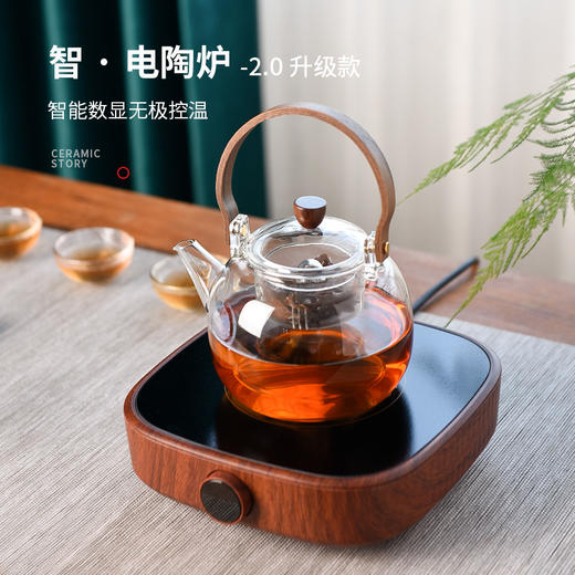 茶壶-煮茶壶-玻璃明禅壶（不带炉） 商品图2