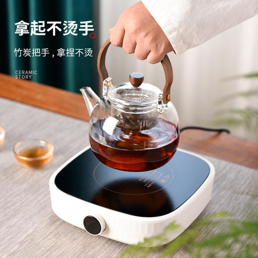 茶壶-煮茶壶-玻璃明禅壶（不带炉） 商品图1
