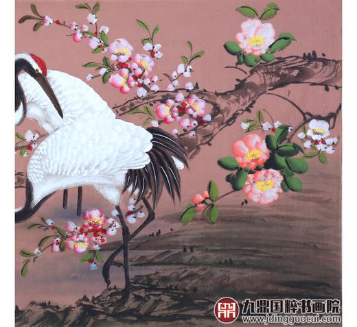 李兆生《鹤寿图》68*138cm 花鸟横幅作品 茶室/书房挂画 商品图5