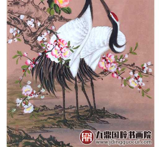 李兆生《瑞鹤呈祥》68*138cm 花鸟竖幅作品 画室/玄关挂画 商品图5