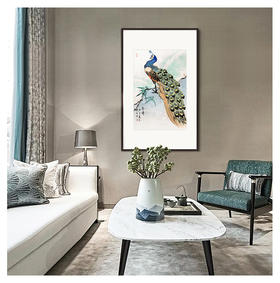 张贵方-真迹- 国画-花鸟画《春晖》客厅 餐厅 玄关