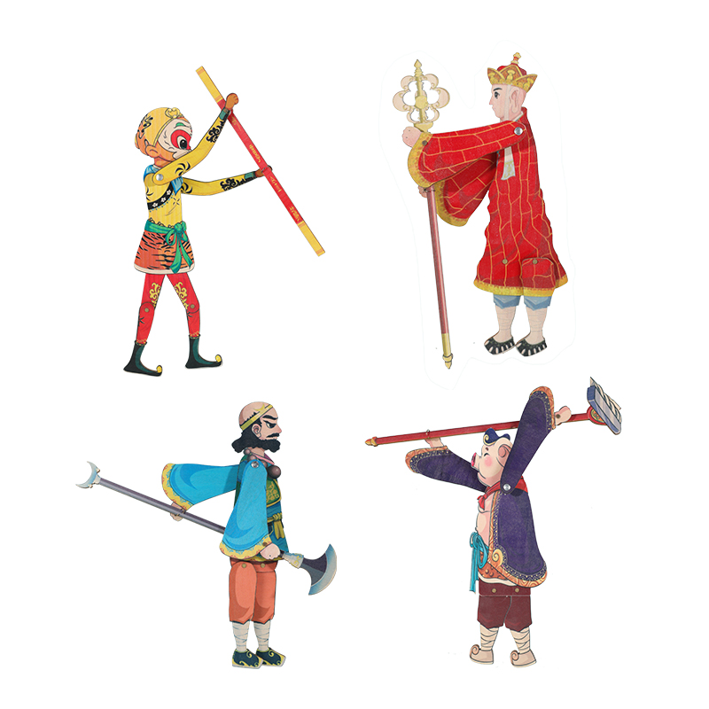 西游记木质皮影