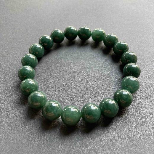 糯种墨绿翡翠珠串手串 商品图0