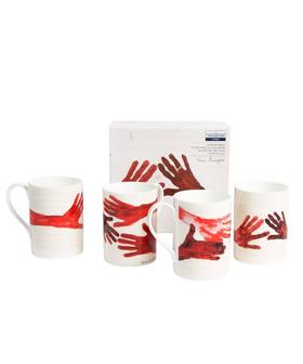 10am is When You Come to ME (redHands) Mugs - Set of 4 早上十点你走向我 马克杯 4个组
