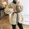 【“炸街”机车时尚范】羊羔绒机车服 自带腰带 穿上即吸睛 抗冻又保暖 商品缩略图3