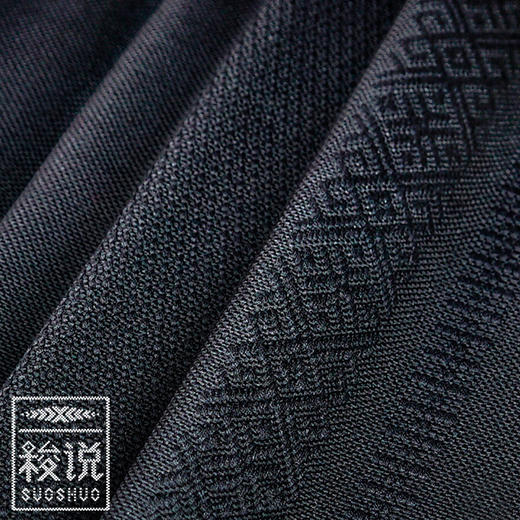 新品【梭说】净.霏白 纯手工限量设计围巾 侗族传统织锦工艺纯棉 商品图0