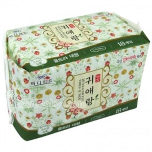 贵爱娘中草药无荧光卫生巾大29cm（18片）귀애랑대형29cm（18片） 商品图0