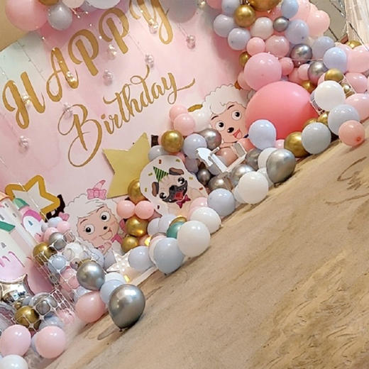 喜洋洋主题小朋友儿童生日宝宝宴气球布置套餐满月酒求婚告白生日布置派对气球节日布置家里温馨布置套餐浪漫惊喜上门布置 商品图1