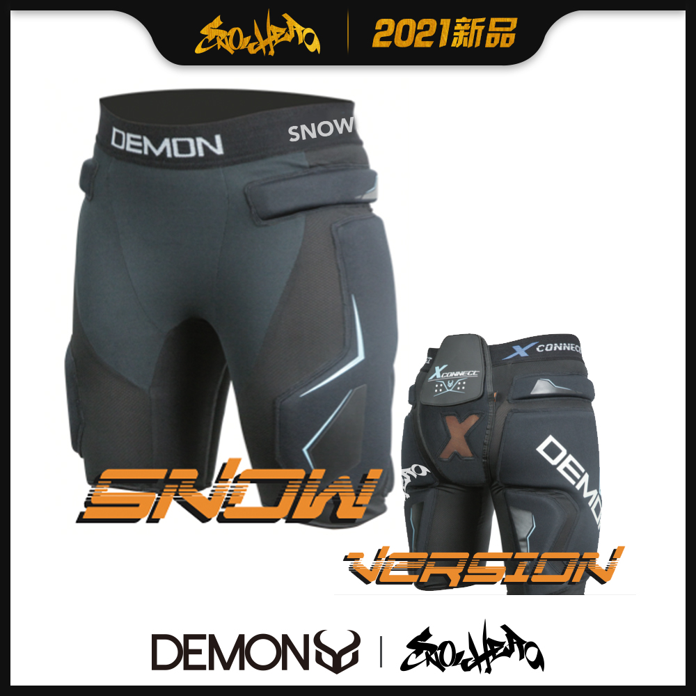 DEMON X SNOWHERO联名款 X Connect Series D3O 滑雪短护臀