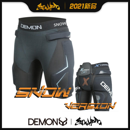 DEMON X SNOWHERO联名款 X Connect Series D3O 滑雪短护臀 商品图0