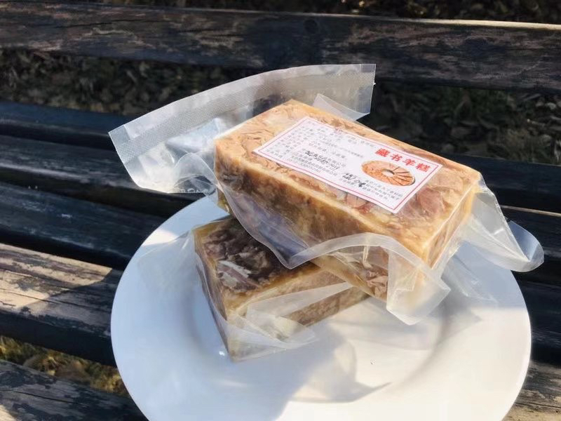 羊糕肉鲜嫩无比羊肉与浓汤混合成糕状味道鲜美500克一袋