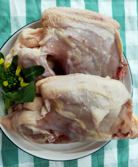 604新鲜鸡胸架2个/份新鲜宰杀分拆
