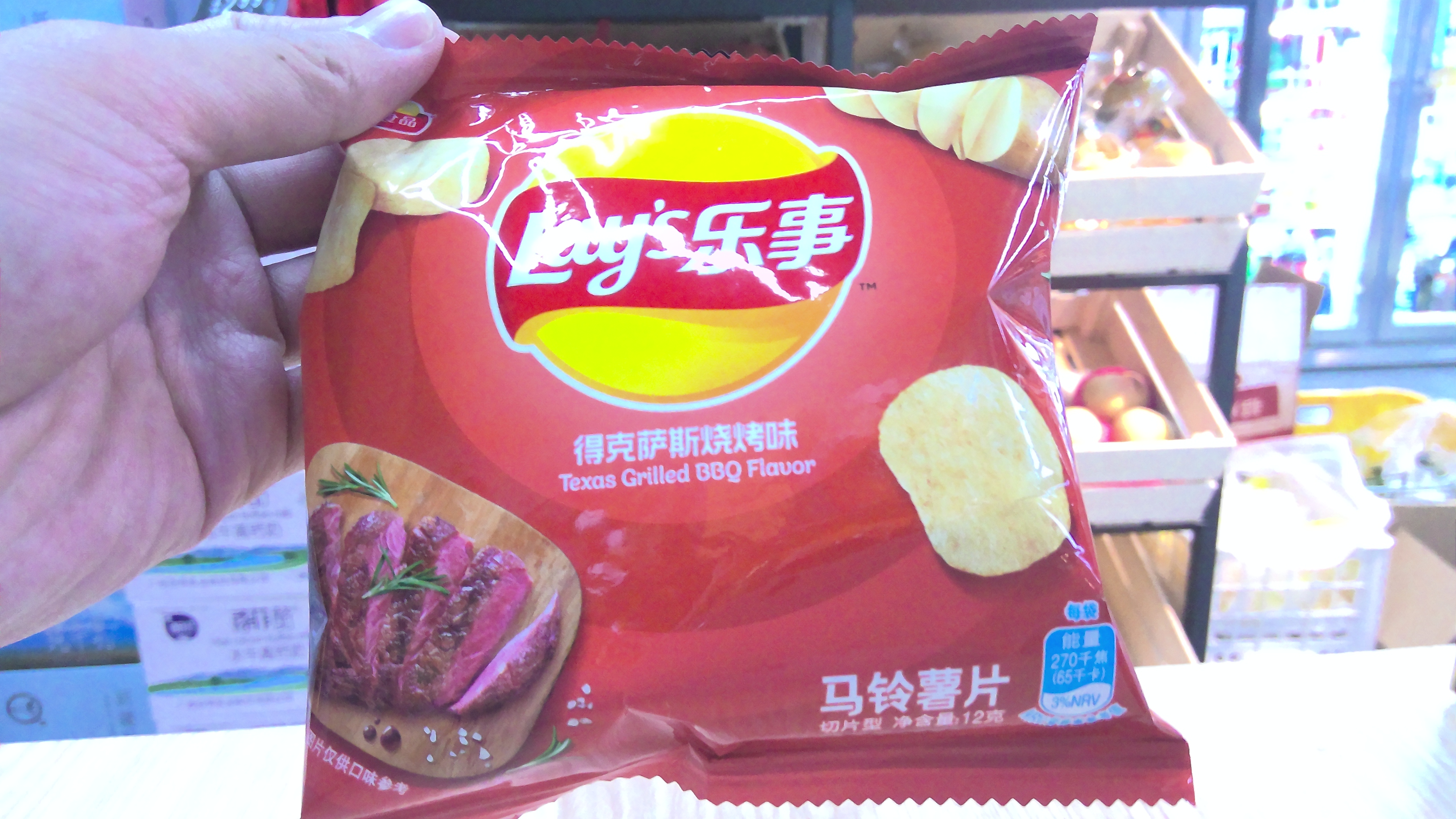 乐事得克萨斯烧烤味薯片