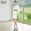 IWY/白色长袖西装连衣裙Q10396-W 商品缩略图3