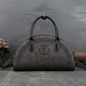 ZLPJ6672新款复古风头层牛皮手提单肩斜挎包