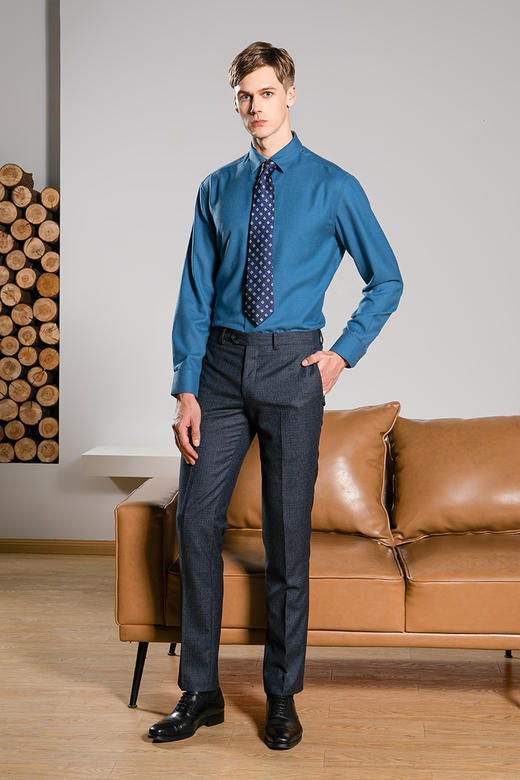 callisto全羊绒面料衬衫长袖  FPSTL319H 商品图0