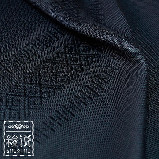 新品【梭说】净.霏白 纯手工限量设计围巾 侗族传统织锦工艺纯棉 商品图1