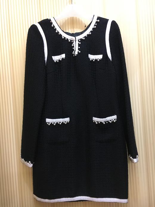 X羊毛钉珠连衣裙 商品图1