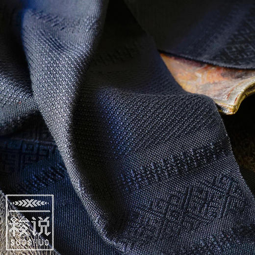 新品【梭说】净.霏白 纯手工限量设计围巾 侗族传统织锦工艺纯棉 商品图2