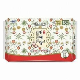 贵爱娘中草药卫生巾中25cm（18片）귀애랑중형25cm（18片）