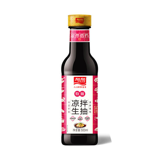 加加凉拌生抽特级酱油500ml 商品图0