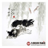 田成义《双福图》68*68cm 动物斗方作品 餐厅/客厅挂画 商品缩略图1