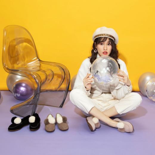 西村名物复古可爱毛毛鞋毛球雪地T29CM33381 商品图0